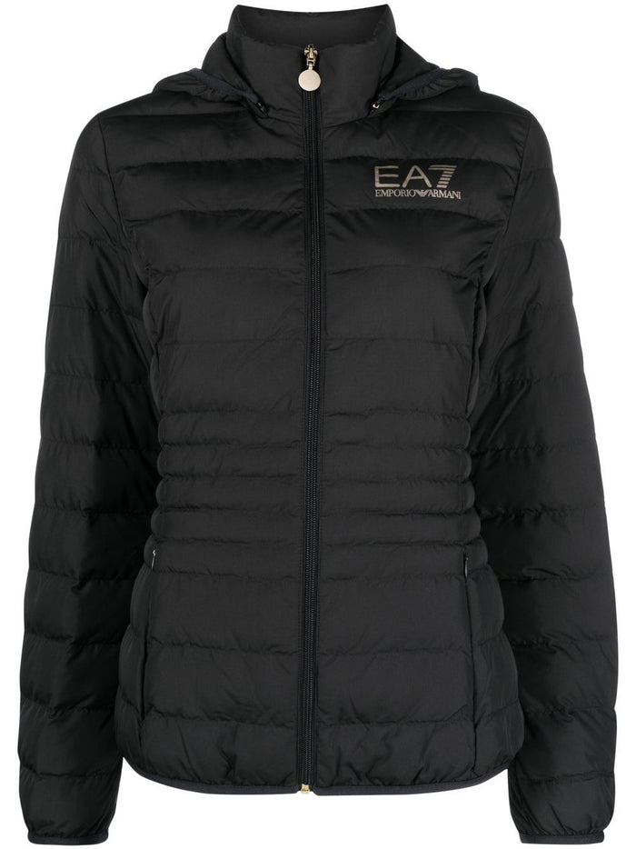 Ea7 Coats Nero Polyester