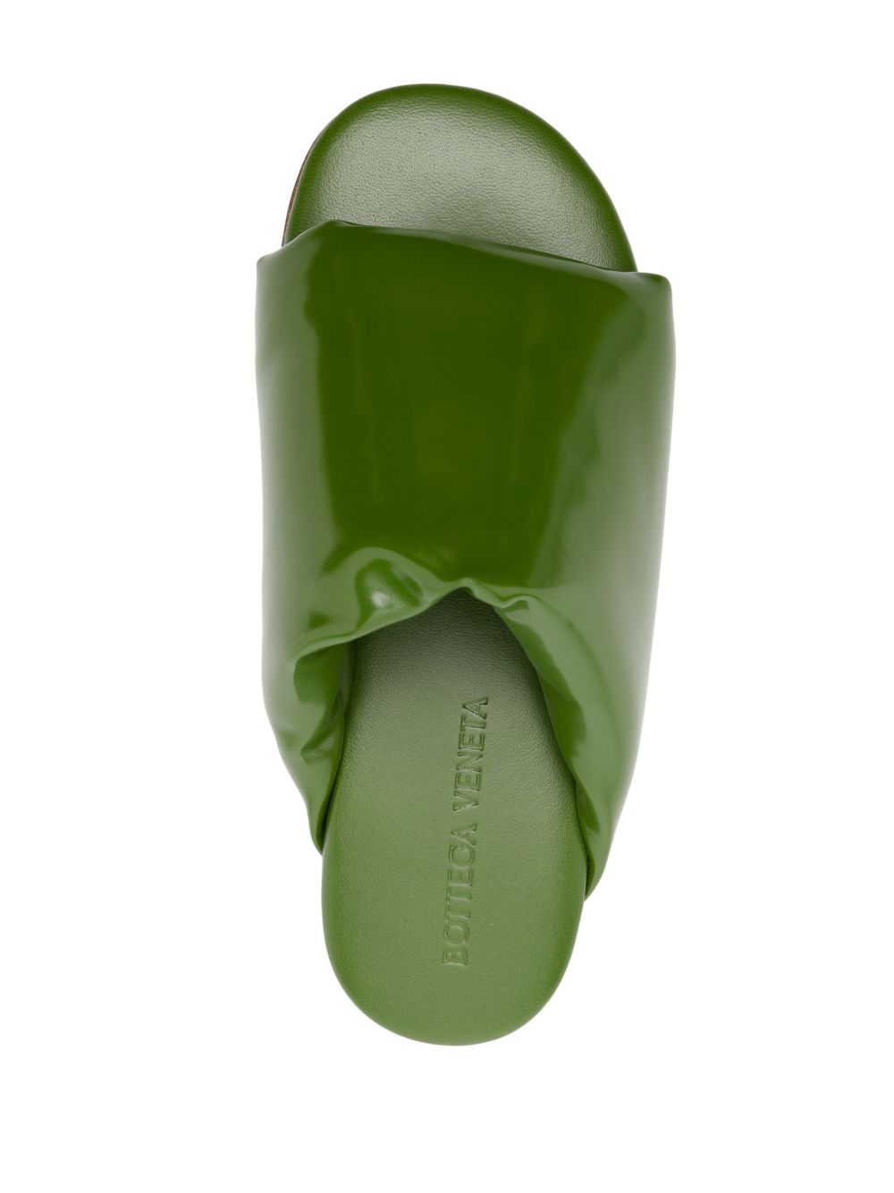 Bottega Veneta Sandals Green Upper: Lambskin