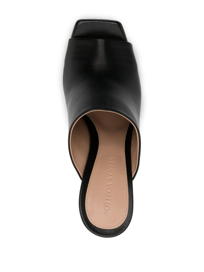 Bottega Veneta Sandals Black Upper: Lambskin