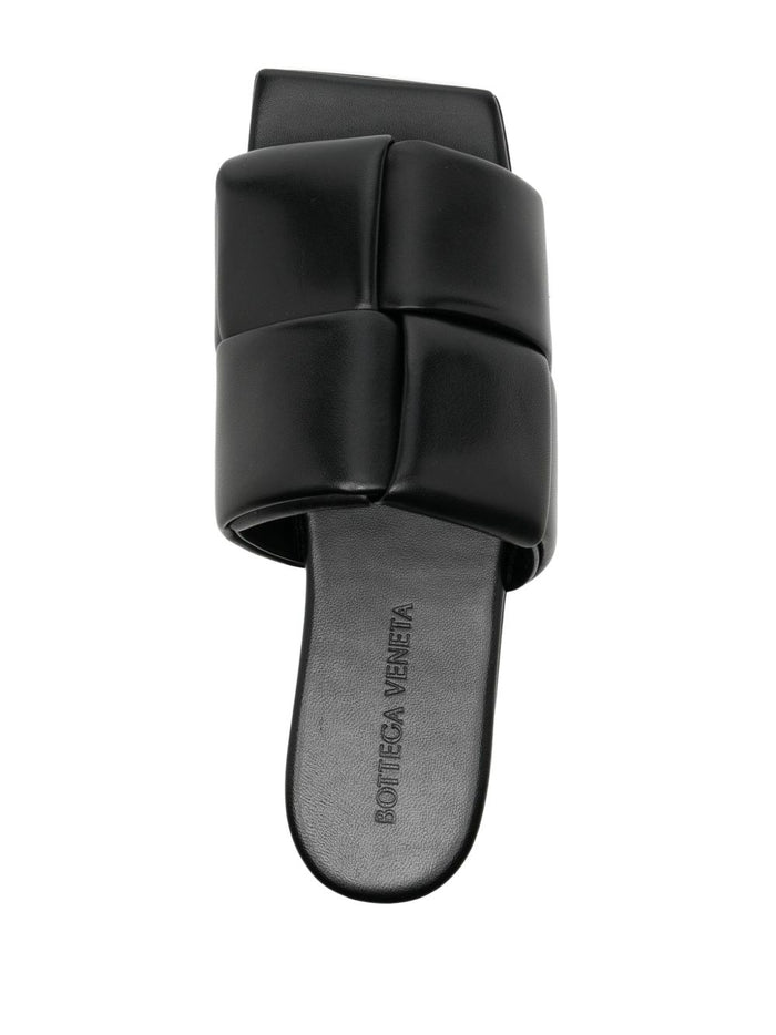 Bottega Veneta Sandals Black Upper: Lambskin