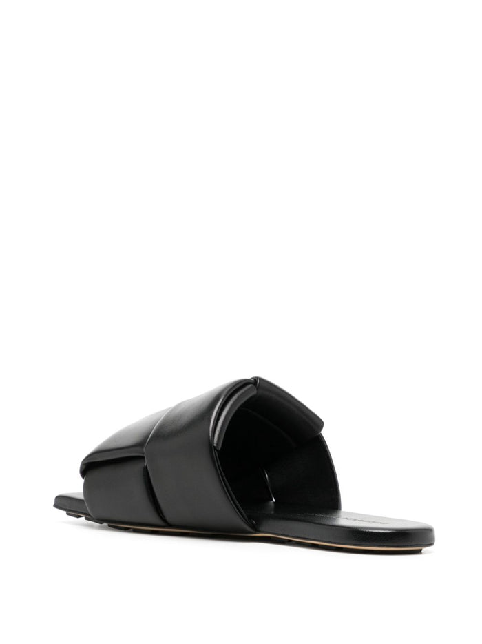 Bottega Veneta Sandals Black Upper: Lambskin