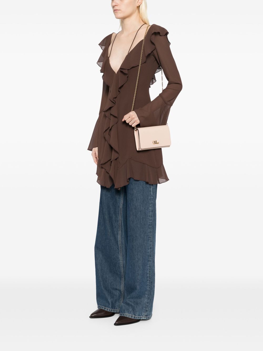 Chloè Bags Pink Outer: leather
