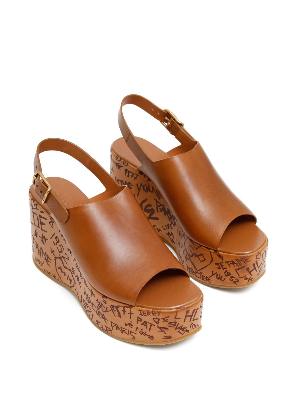 Chloè Sandals Leather Brown