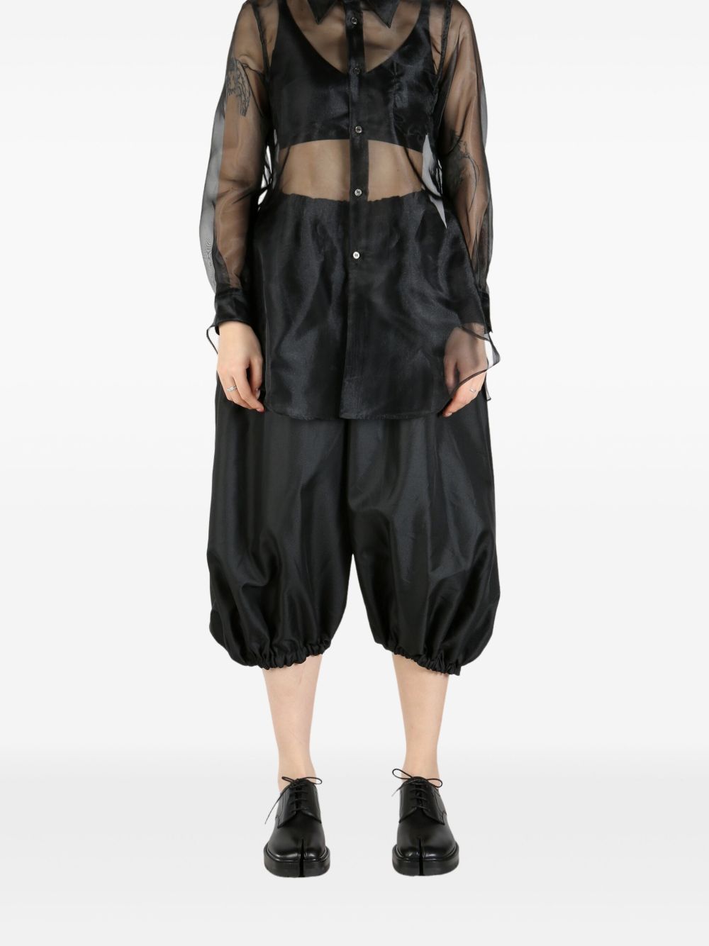 Comme Des Garcons Shirts Black Polyester