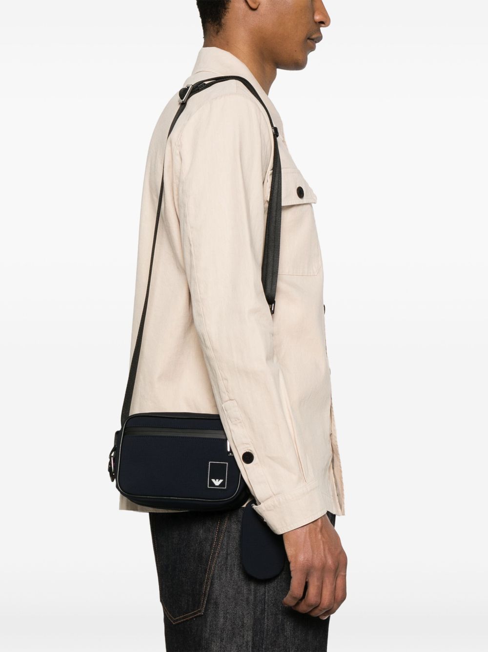 Emporio Armani Capsule Wallets Blu Polyamide Elastane