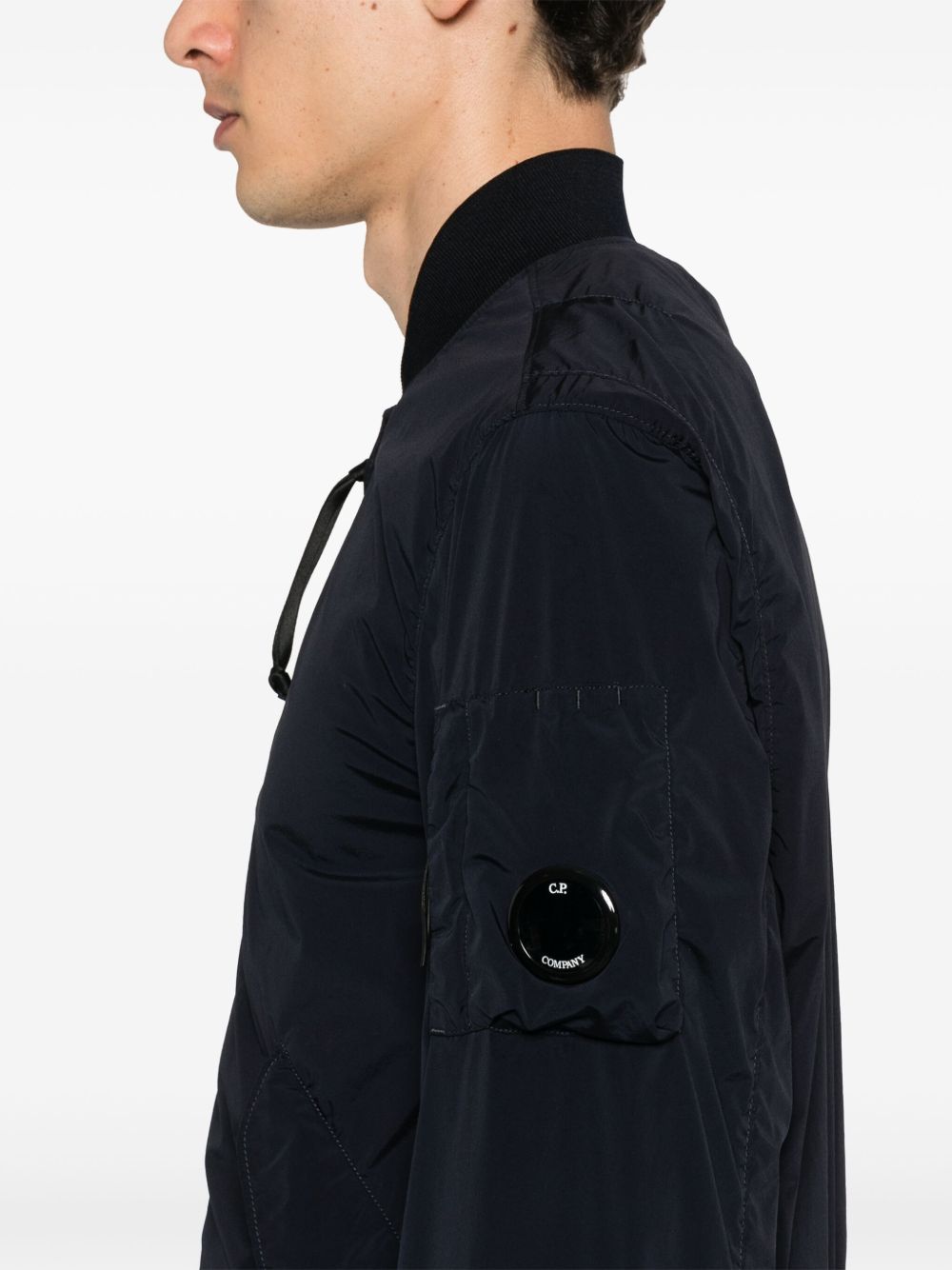 C.p. Company Coats Blue Polyamide