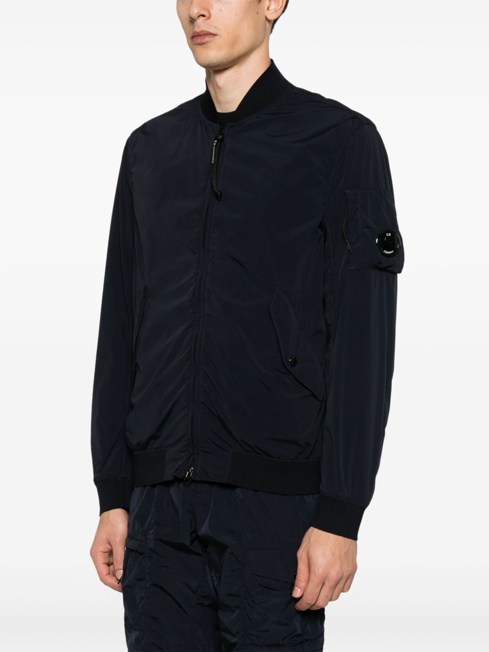 C.p. Company Coats Blue Polyamide