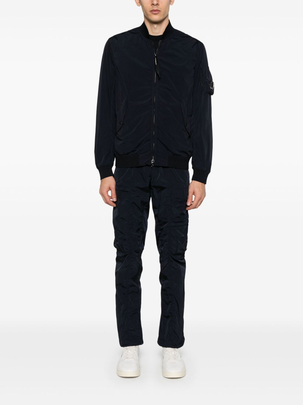 C.p. Company Coats Blue Polyamide