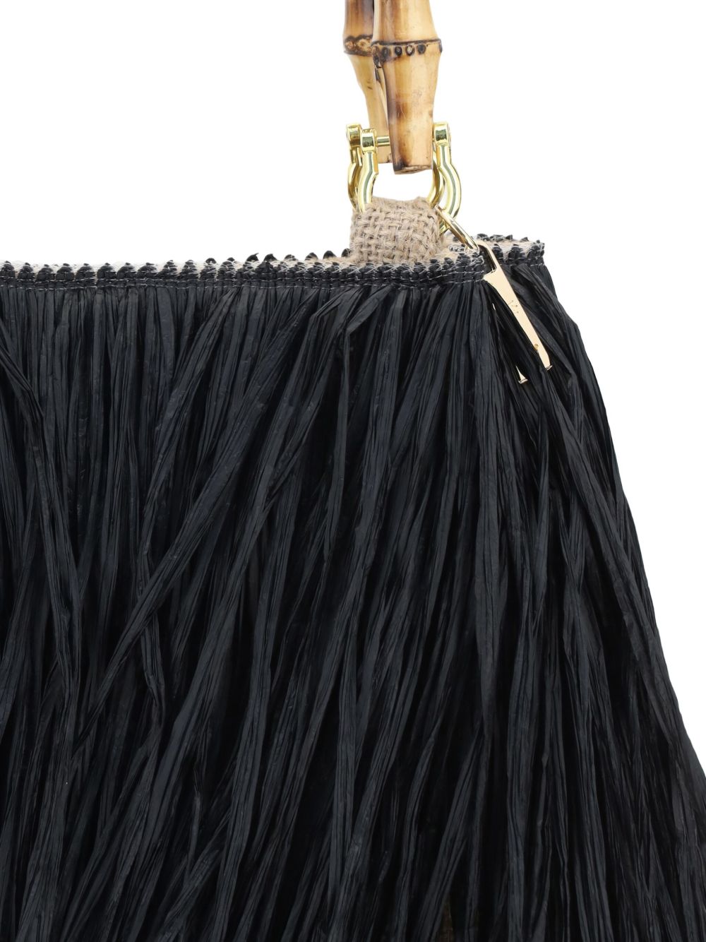 La Milanesa Bags Black Raffia