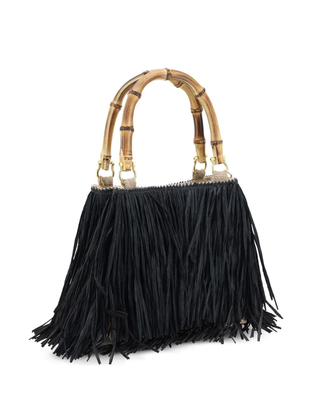 La Milanesa Bags Black Raffia