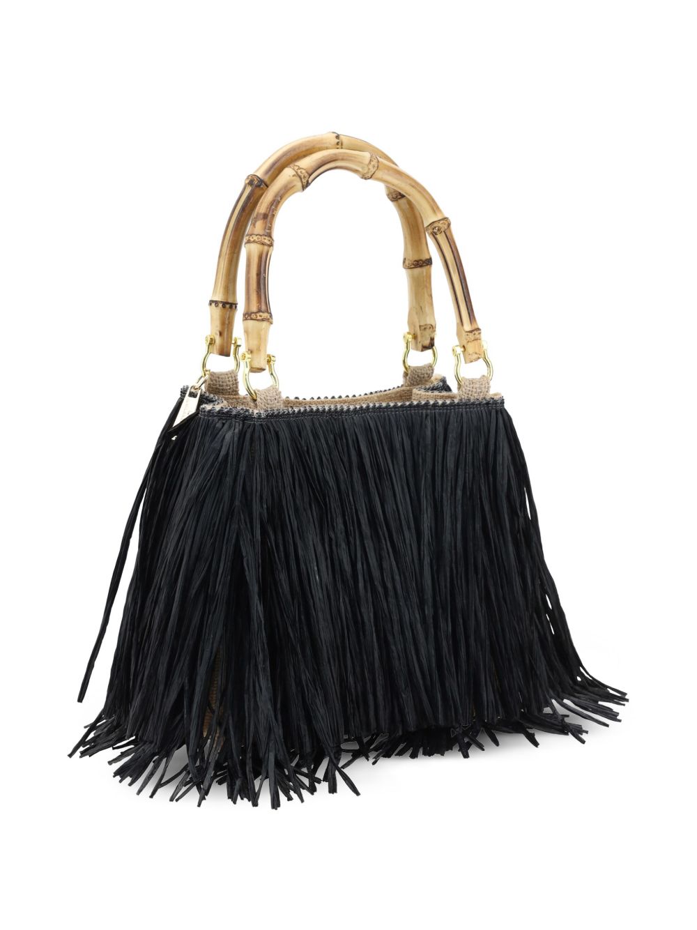 La Milanesa Bags Black Raffia