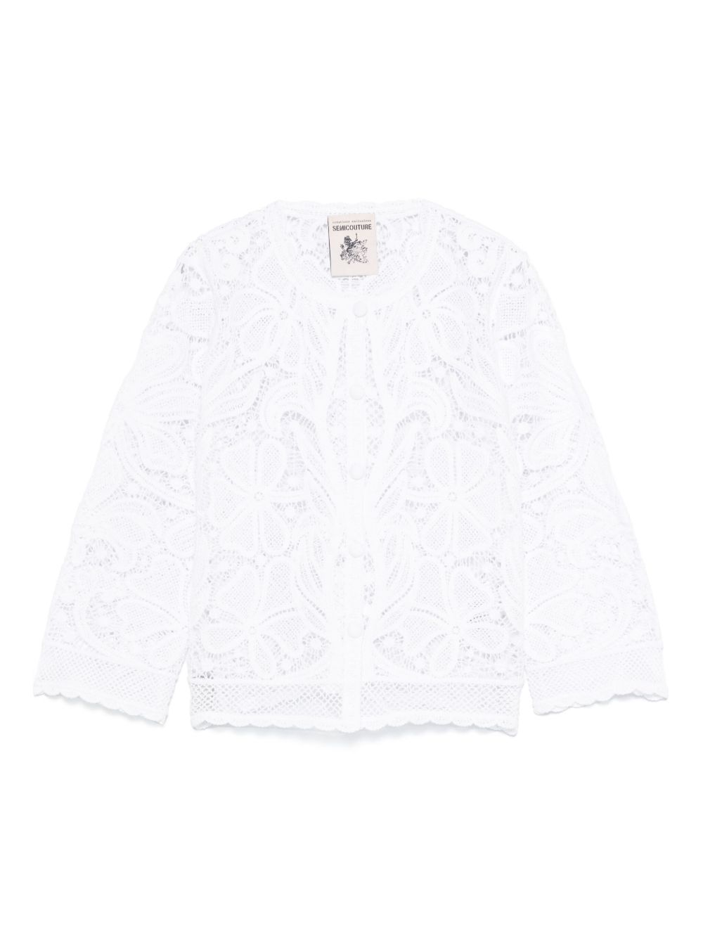 Semicouture Sweaters White Cotton