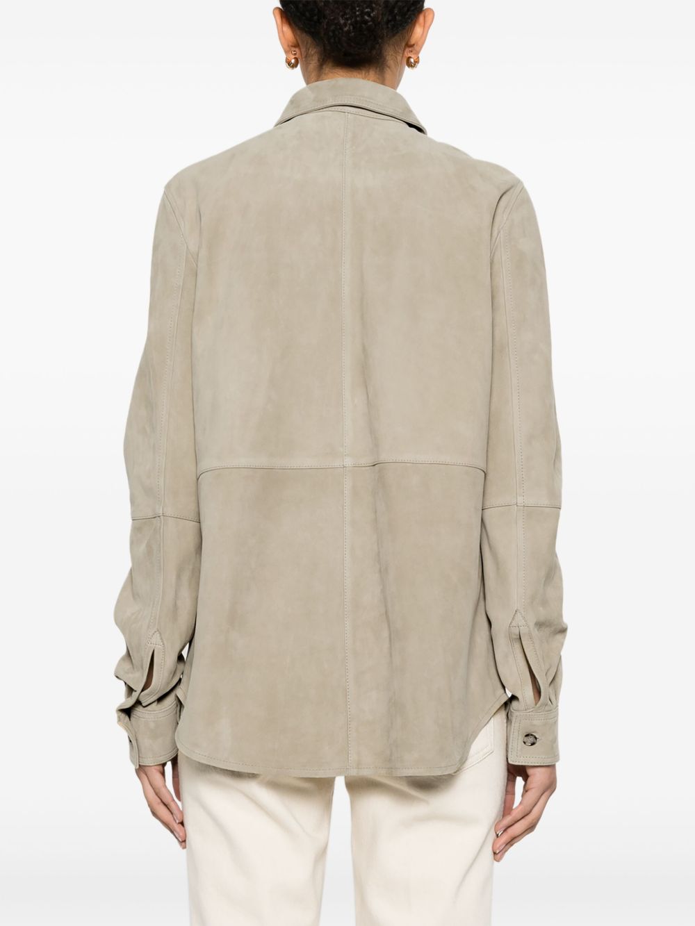 Toteme Main Shirts Beige Lambskin