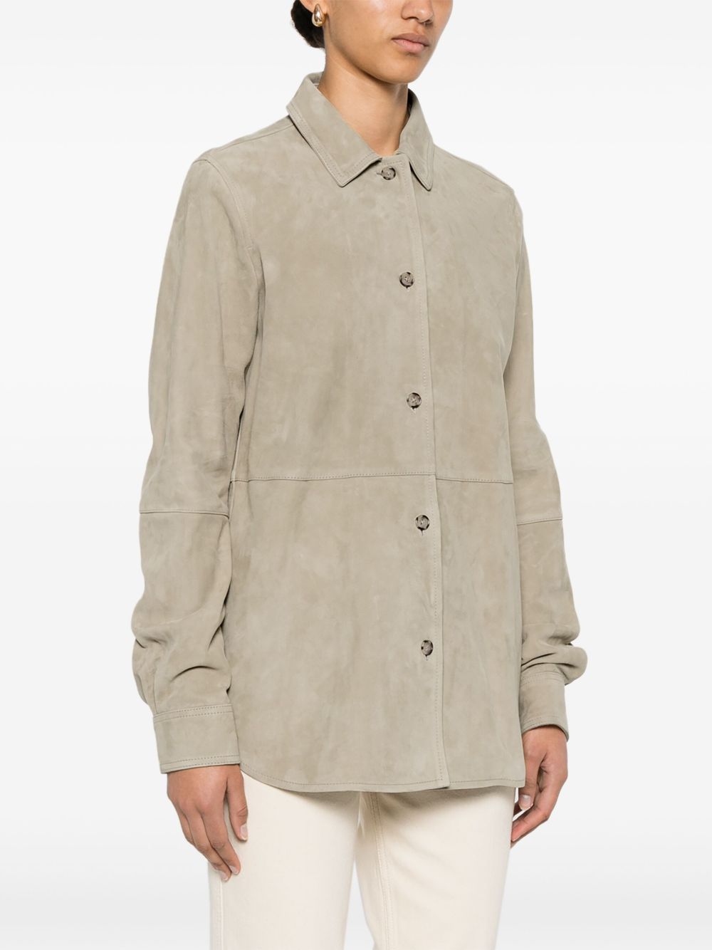 Toteme Main Shirts Beige Lambskin