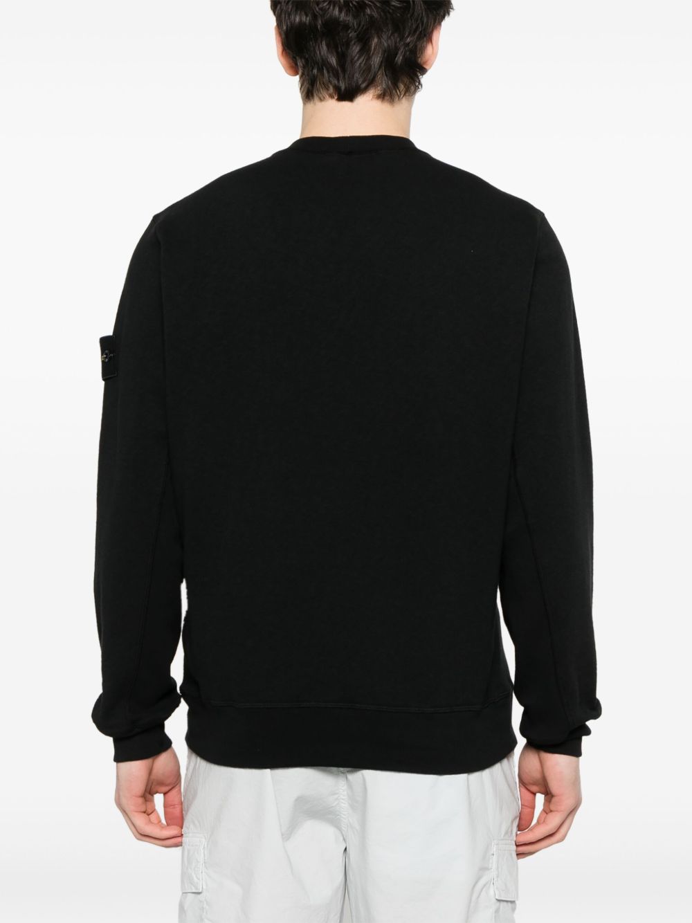Stone Island Sweaters Black Cotton