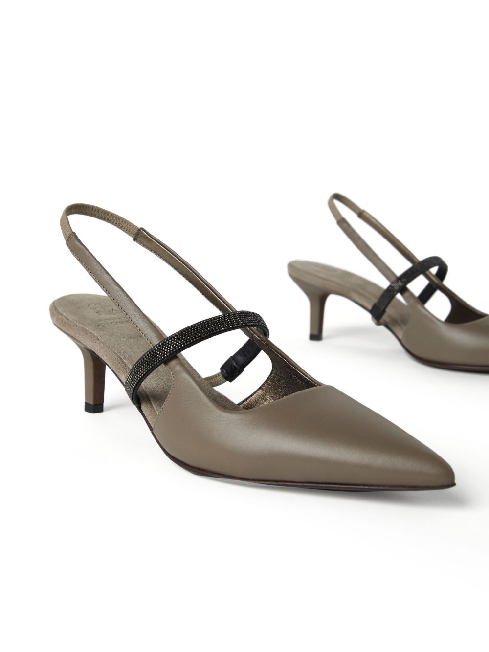 Brunello Cucinelli With Heel Grigio Outer: Leather