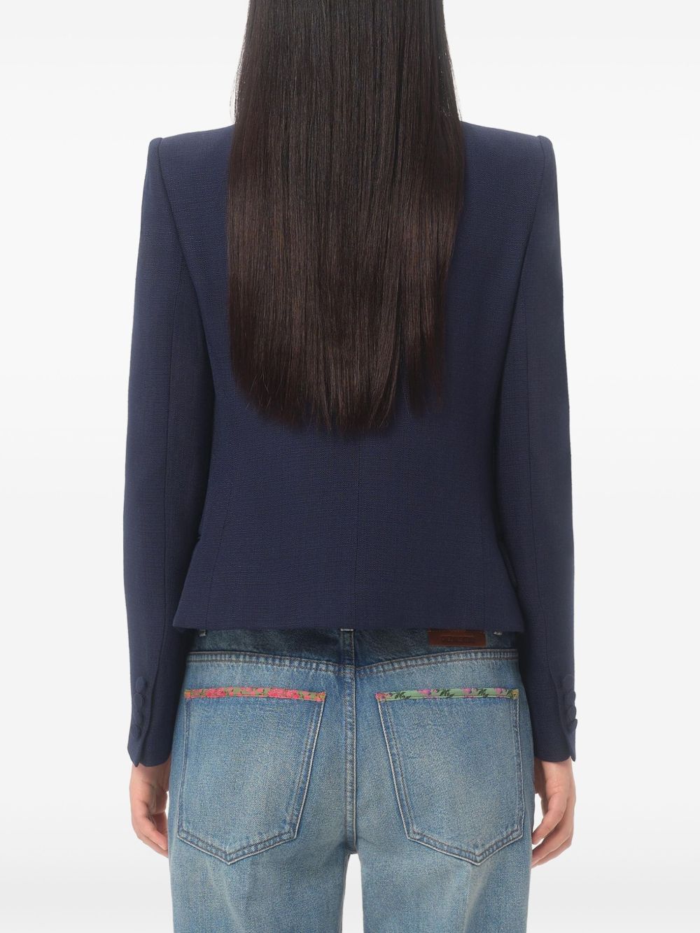 Valentino Jackets Blue Lining: Acetate