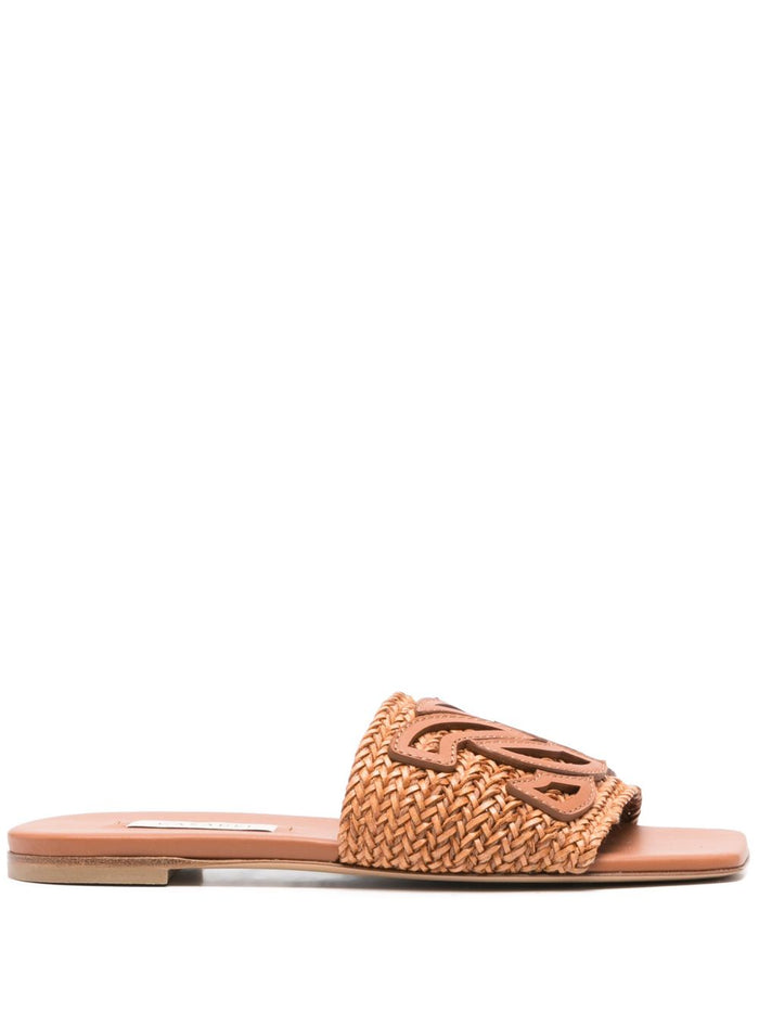 Casadei Sandals Leather Brown Outer: Calf