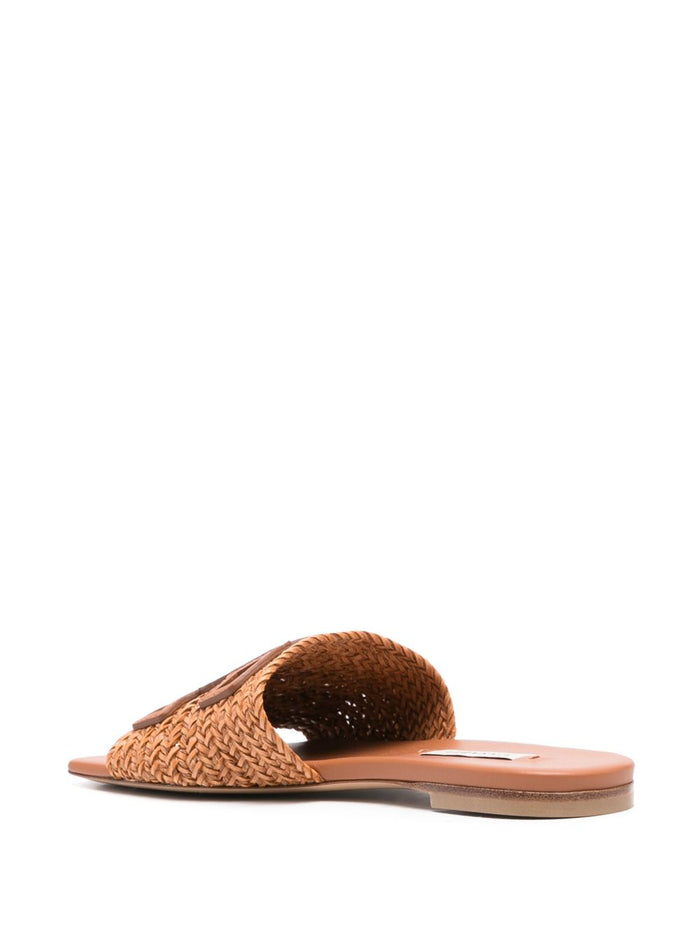 Casadei Sandals Leather Brown Outer: Calf