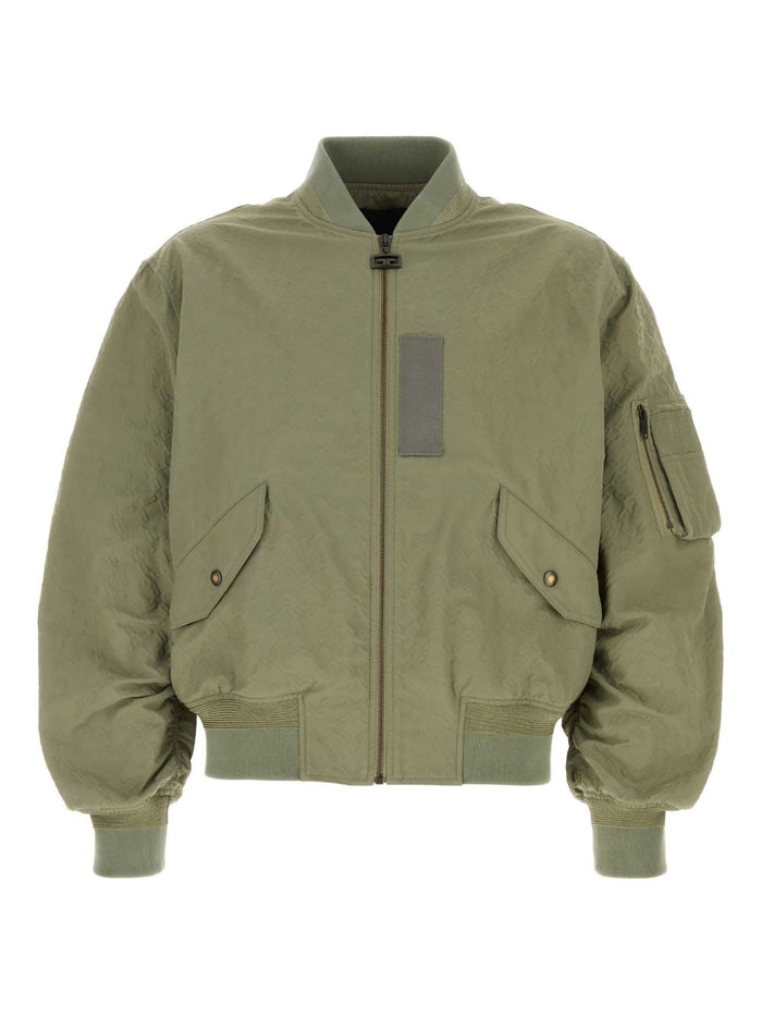 Givenchy Coats Green Polyamide Polyester