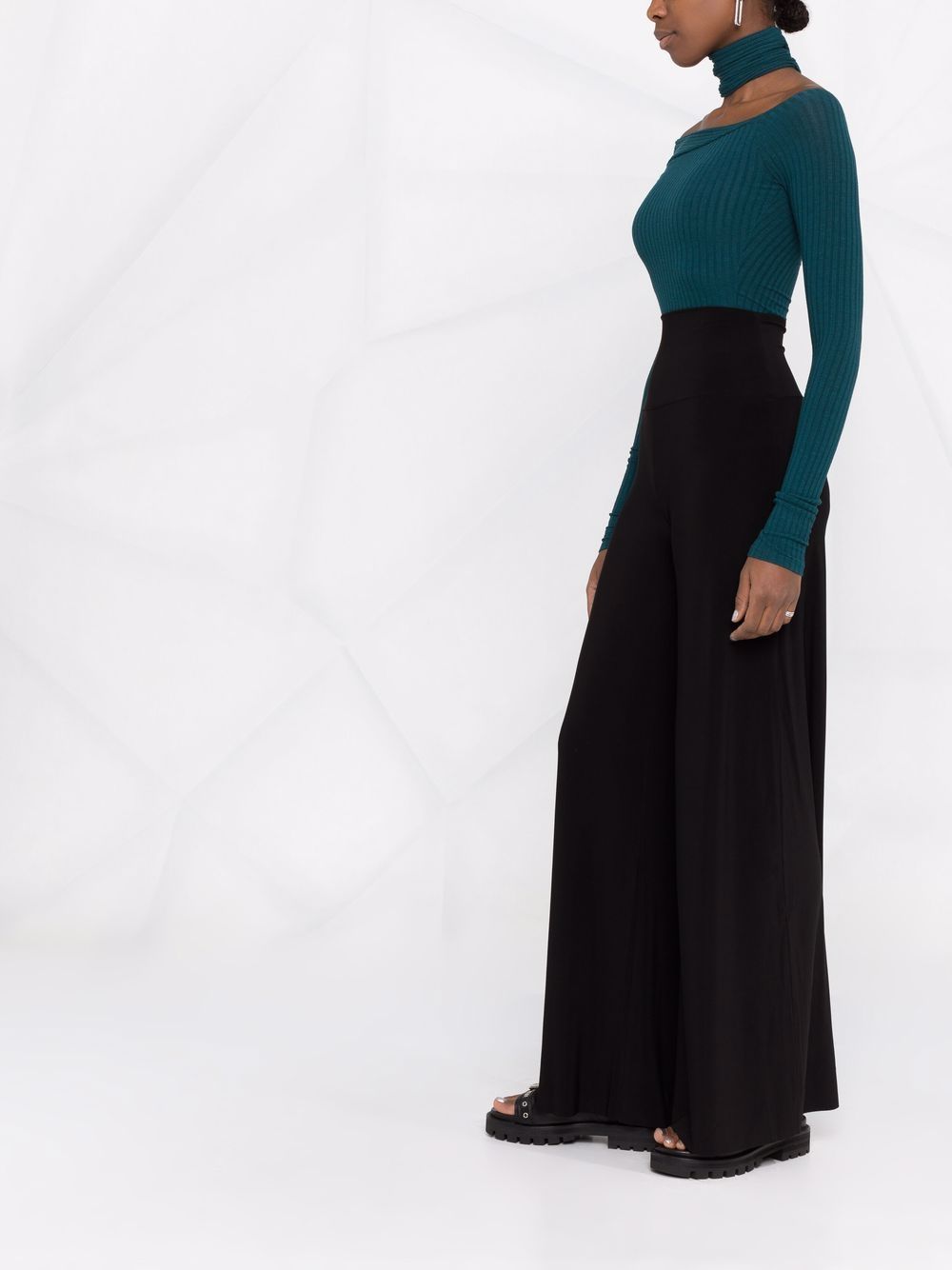 Norma Kamali Trousers Black Polyester