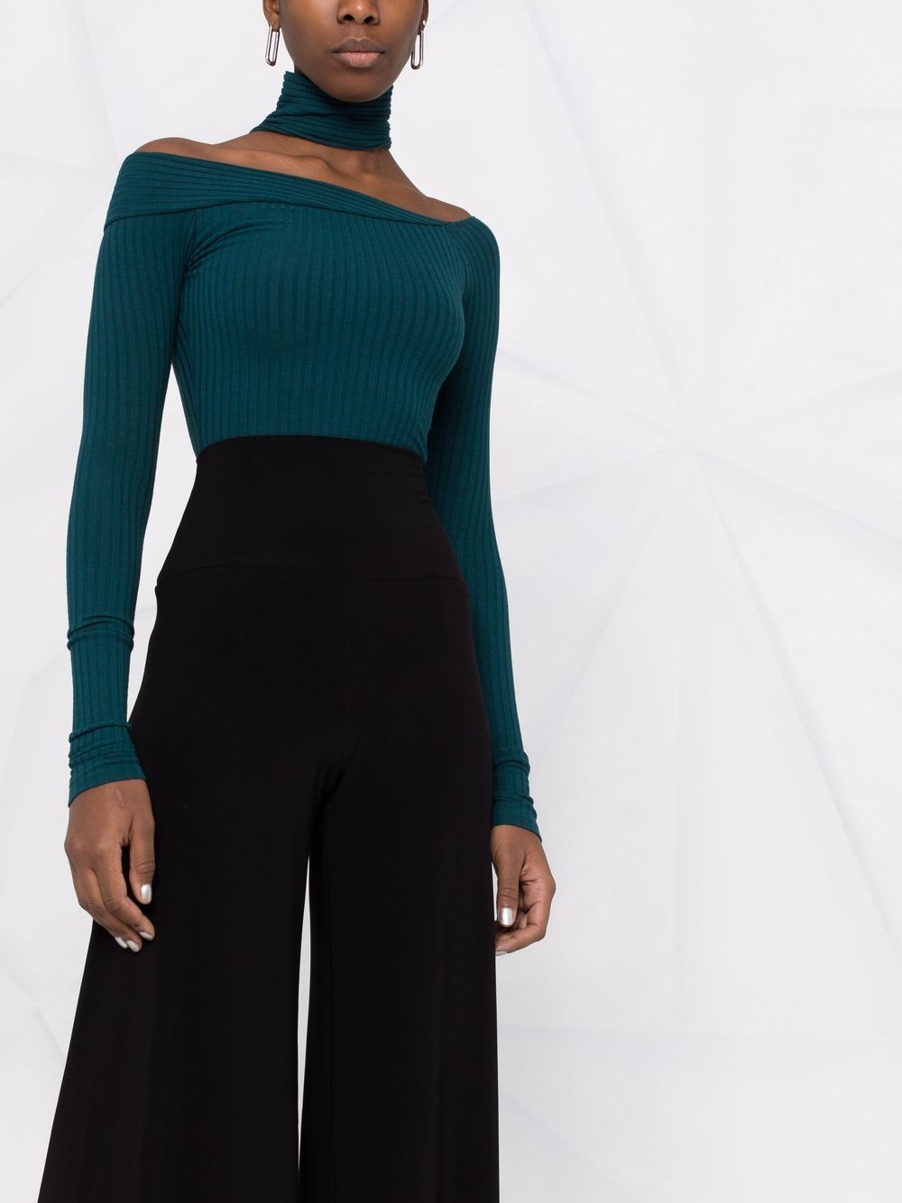 Norma Kamali Trousers Black Polyester