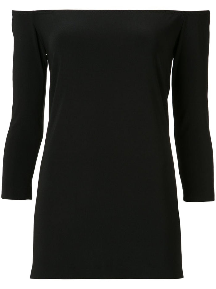 Norma Kamali Top Black Poliestere