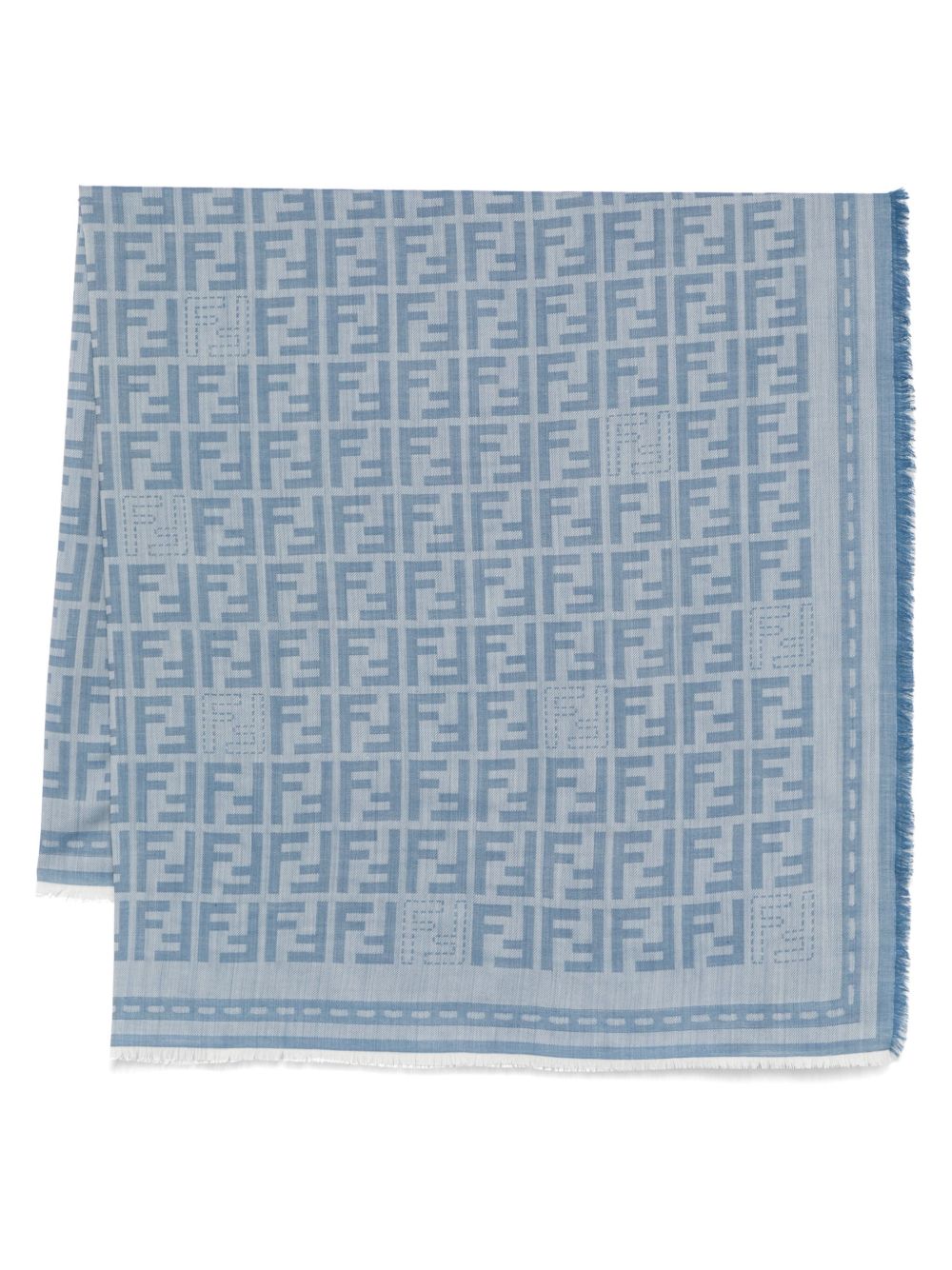 Fendi Scarfs Blue Wool