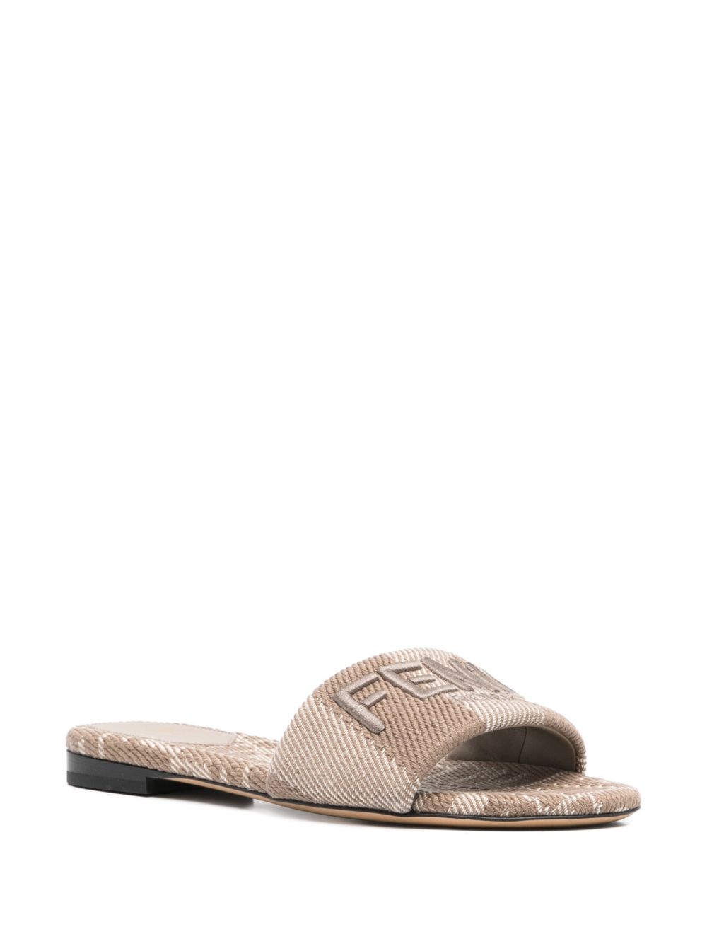 Fendi Sandals Dove Grey Sole: Calf Leather
