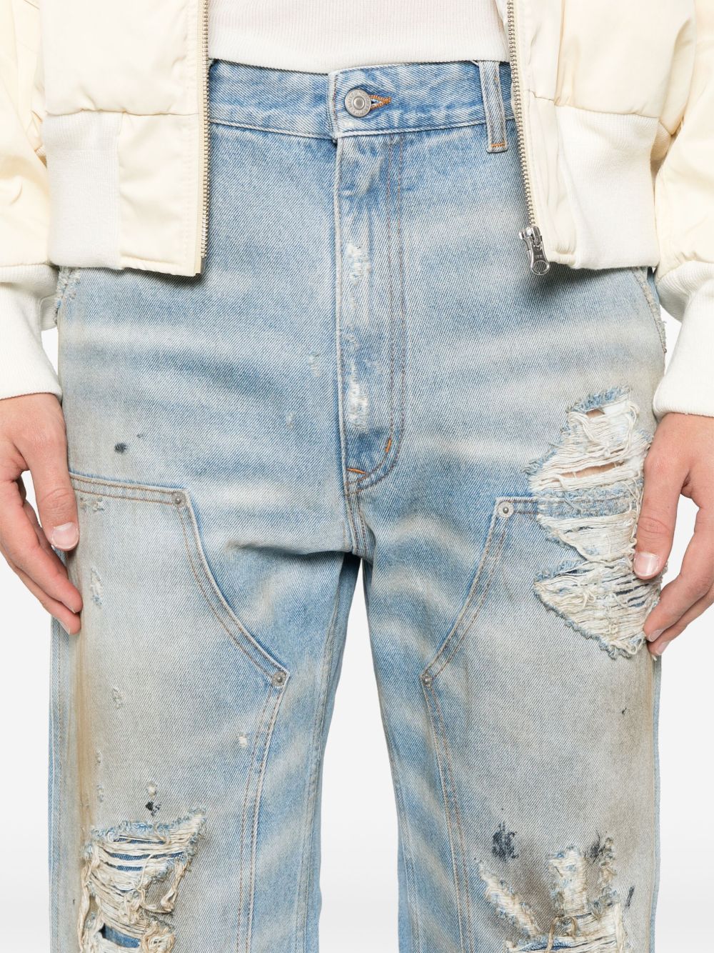Mm6 Maison Margiela Jeans Clear Blue Lining: Polyester