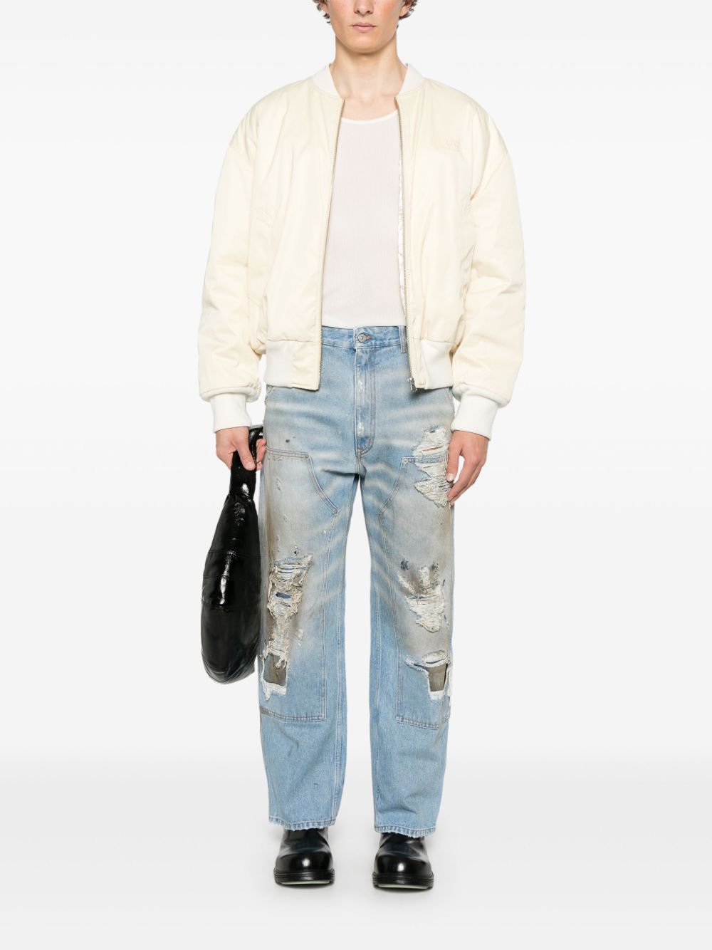 Mm6 Maison Margiela Jeans Clear Blue Lining: Polyester