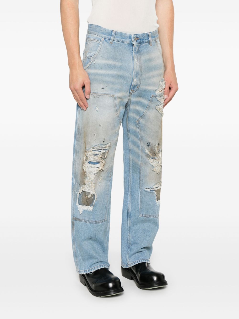 Mm6 Maison Margiela Jeans Clear Blue Lining: Polyester