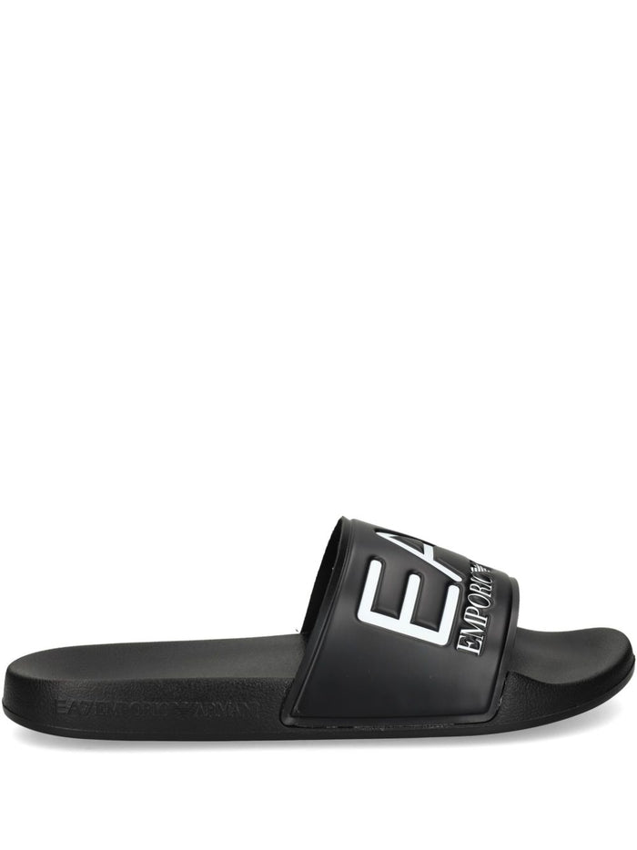 Ea7 Sandals Nero Other Fibres