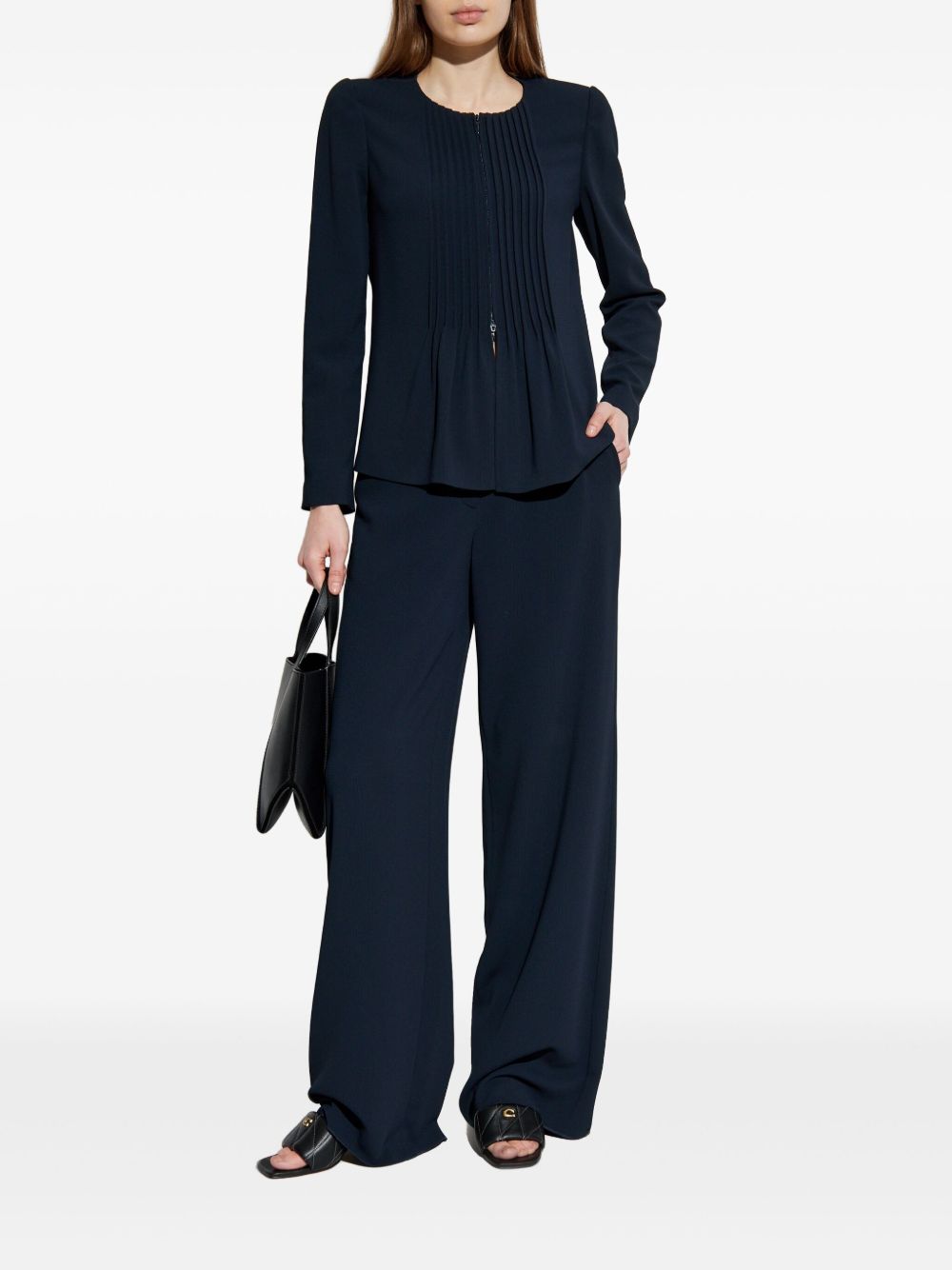 Emporio Armani Jackets Blu Polyester Elastane