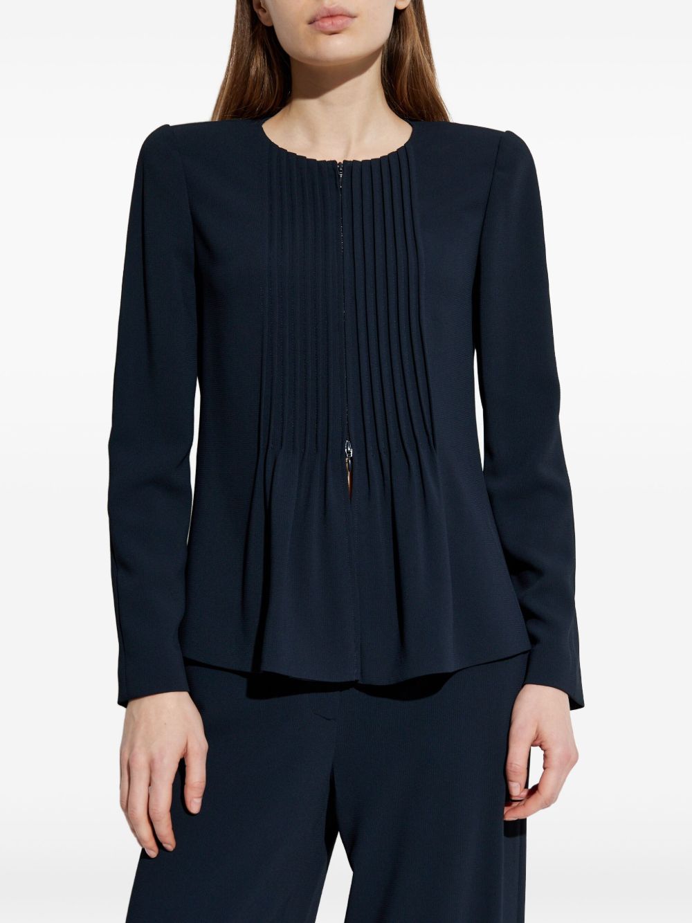 Emporio Armani Jackets Blu Polyester Elastane