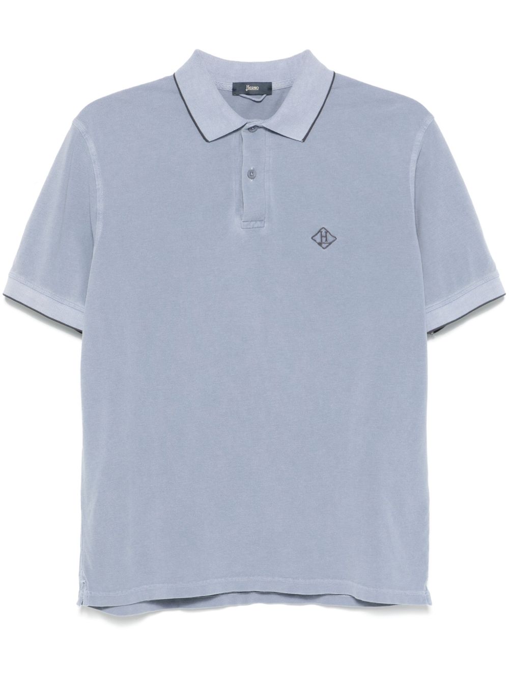 Herno T-Shirts And Polos Clear Blue Polyester