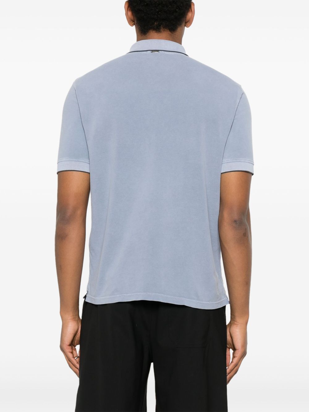 Herno T-Shirts And Polos Clear Blue Polyester