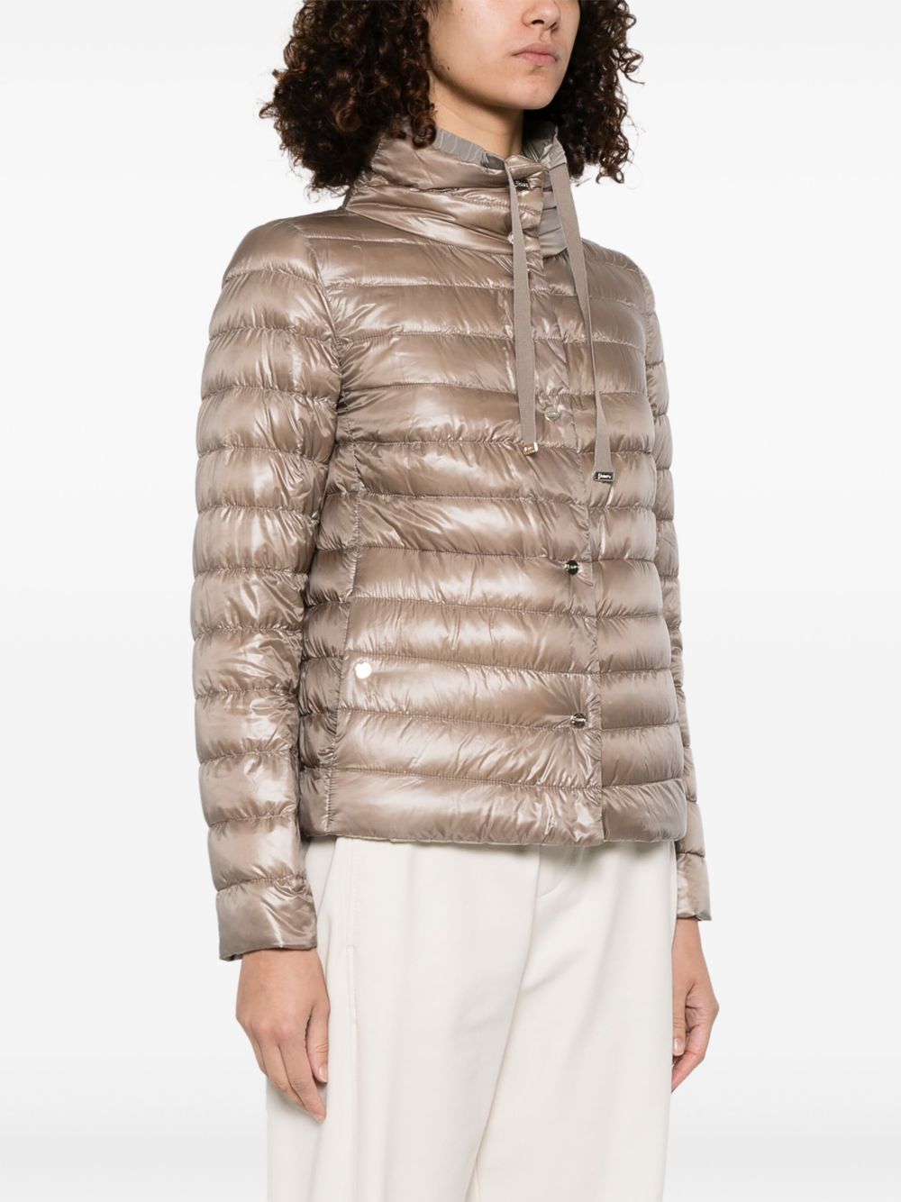 Herno Coats Beige Lining: Goose Down