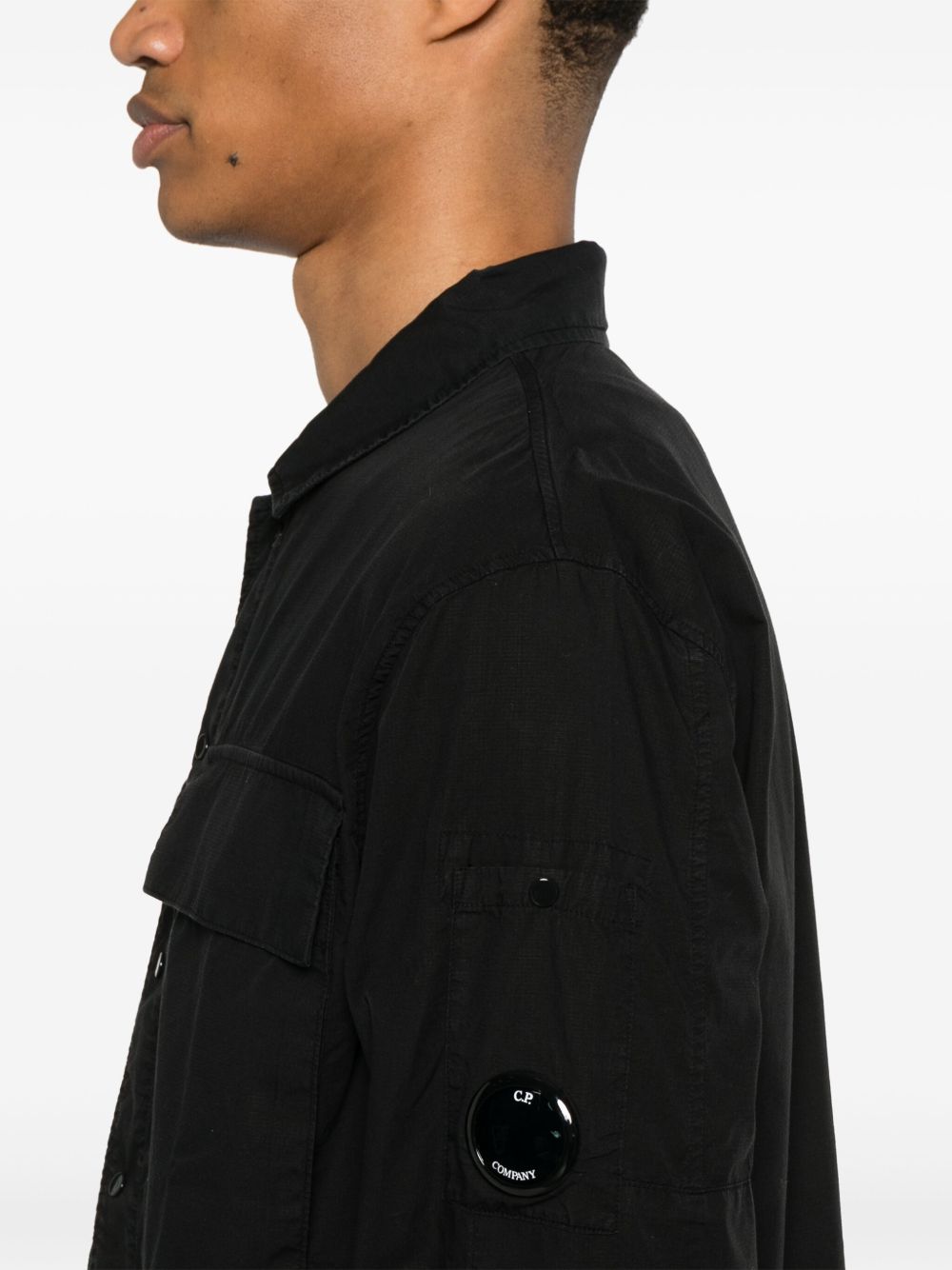 C.p. Company Jackets Black Polyemmide
