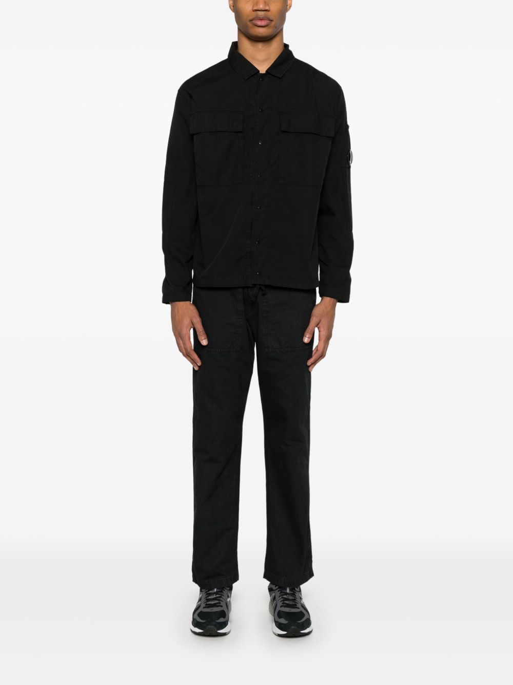 C.p. Company Jackets Black Polyemmide