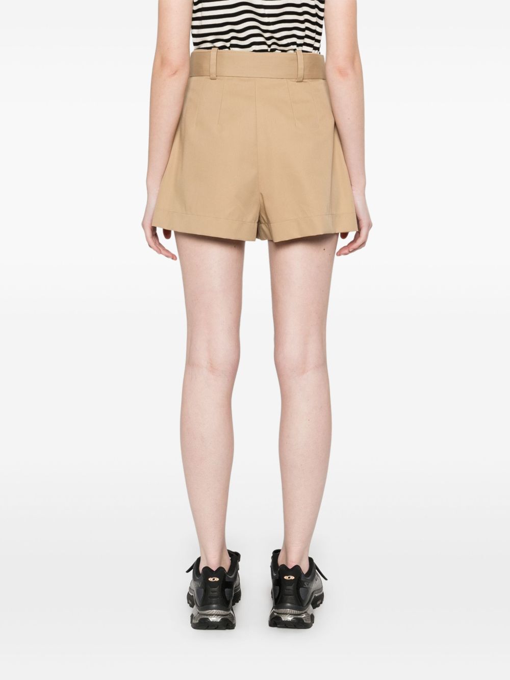 Moncler Shorts Beige Polyester Cotton