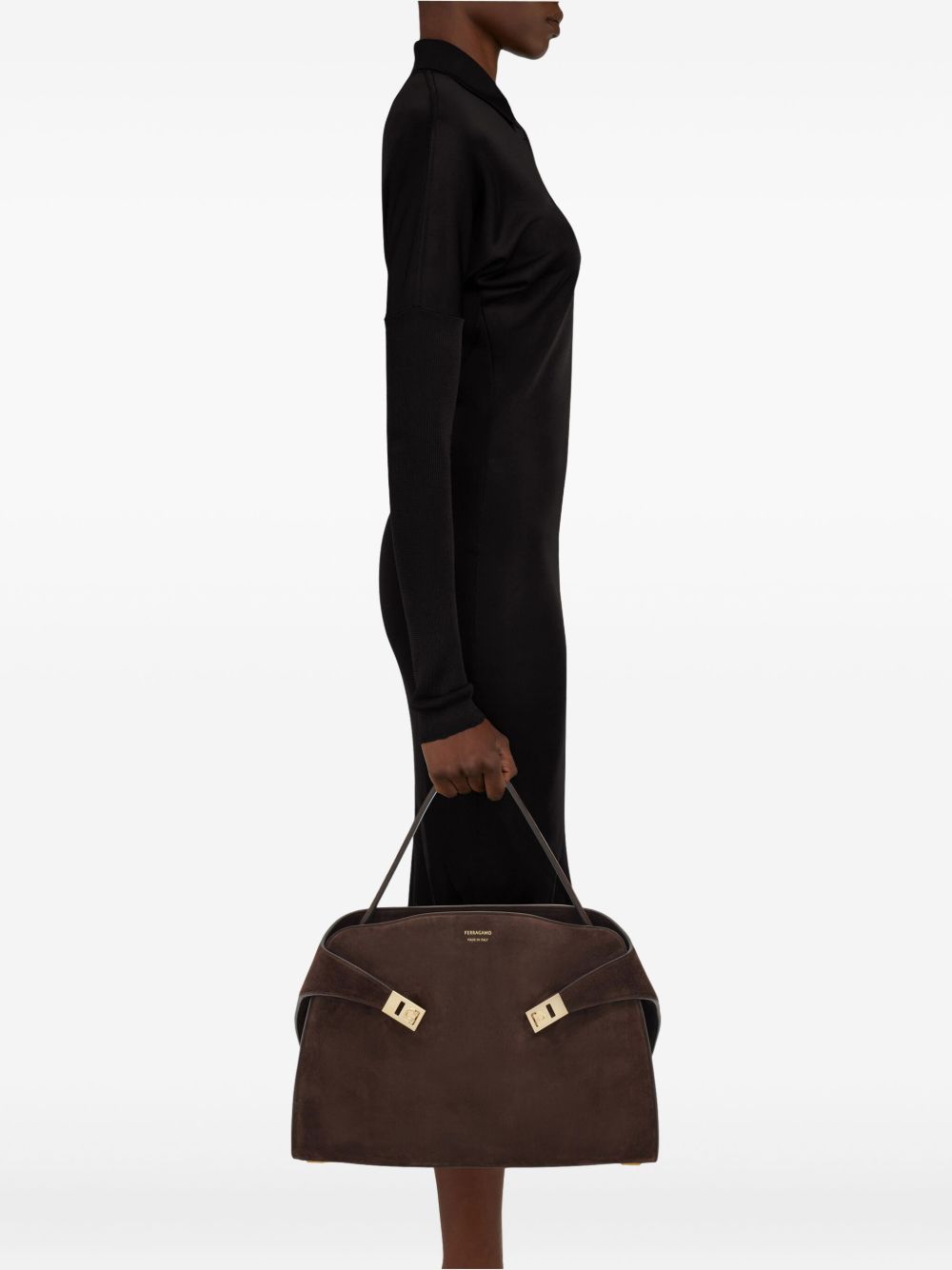 Ferragamo Bags Brown Goat Skin