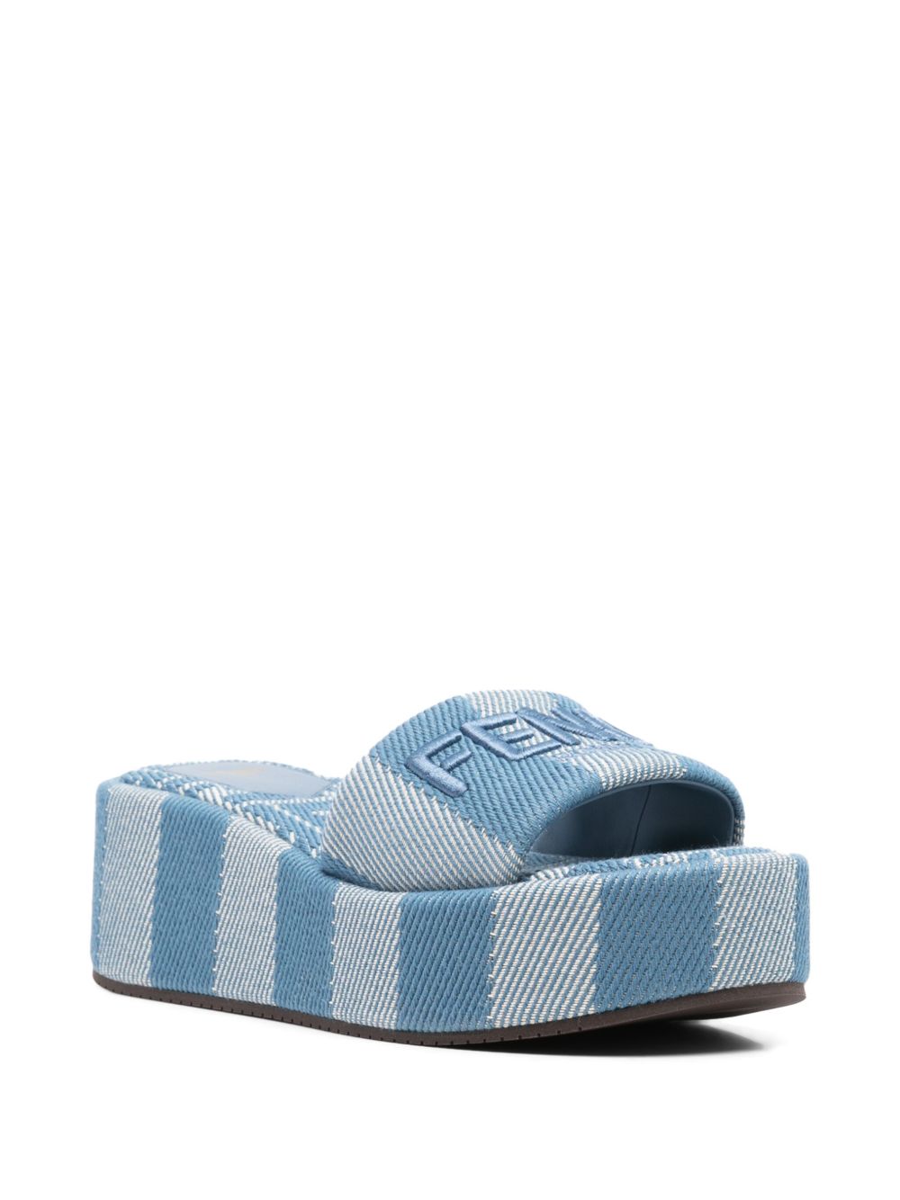Fendi Sandals Clear Blue