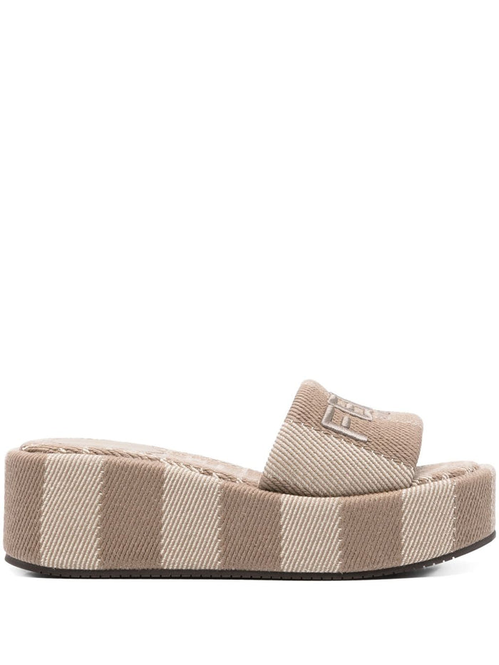 Fendi Sandals Dove Grey