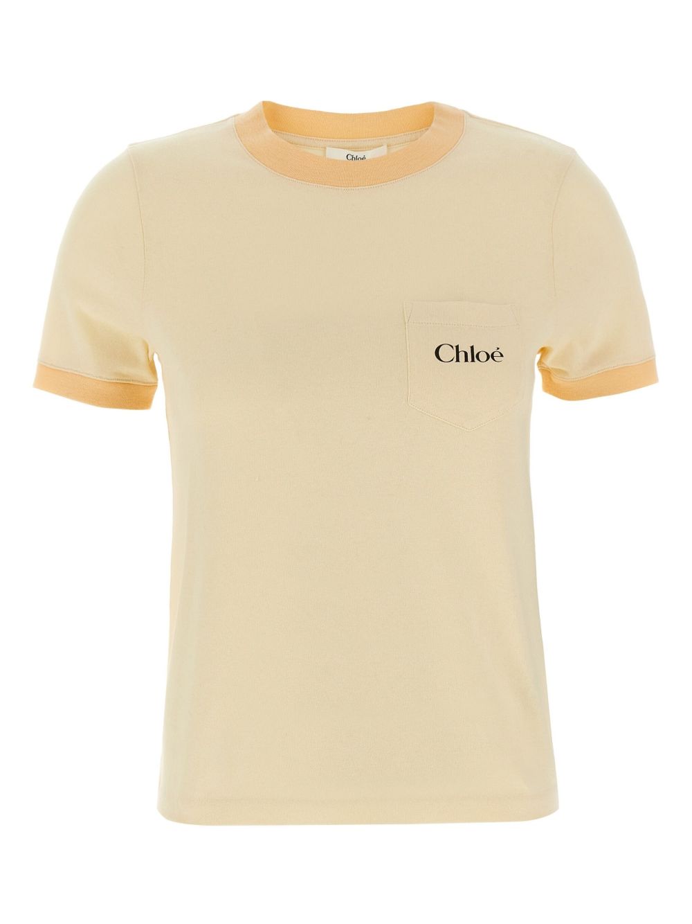 Chloè T-Shirts And Polos Yellow Natural (veg)->cotton100 %
