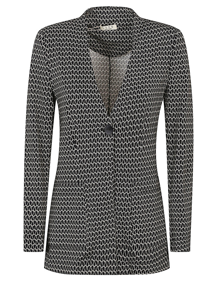 Siyu Jackets Black Viscose Elastane