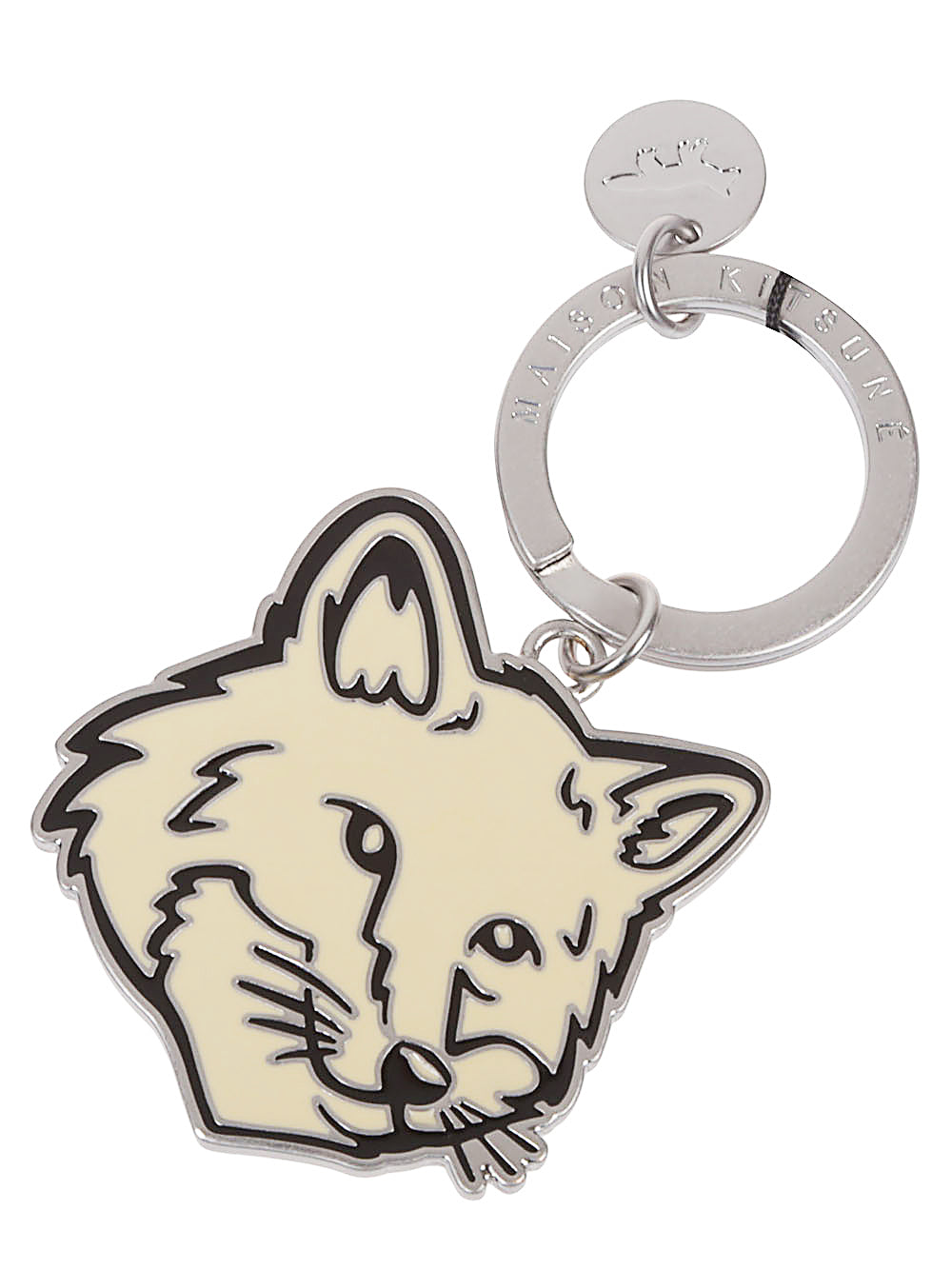 Maison Kitsune Keychains Yellow Metal