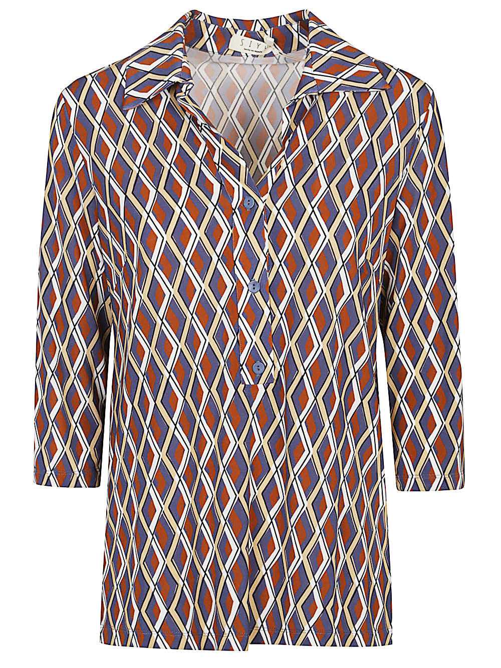 Siyu Shirts Bordeaux Viscose Elastane