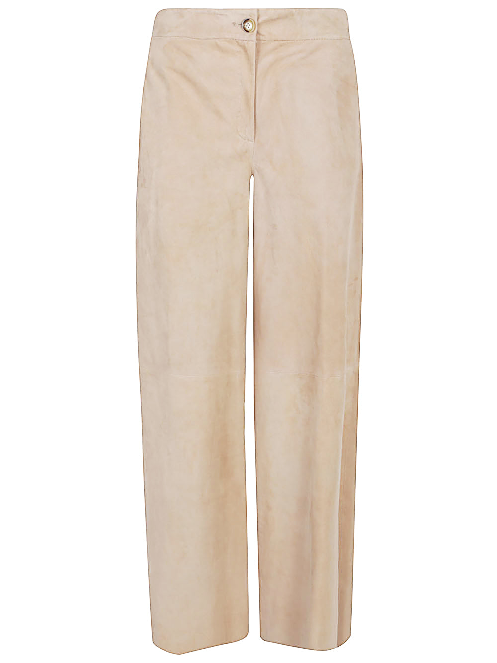 Via Masini 80 Trousers Beige Leather
