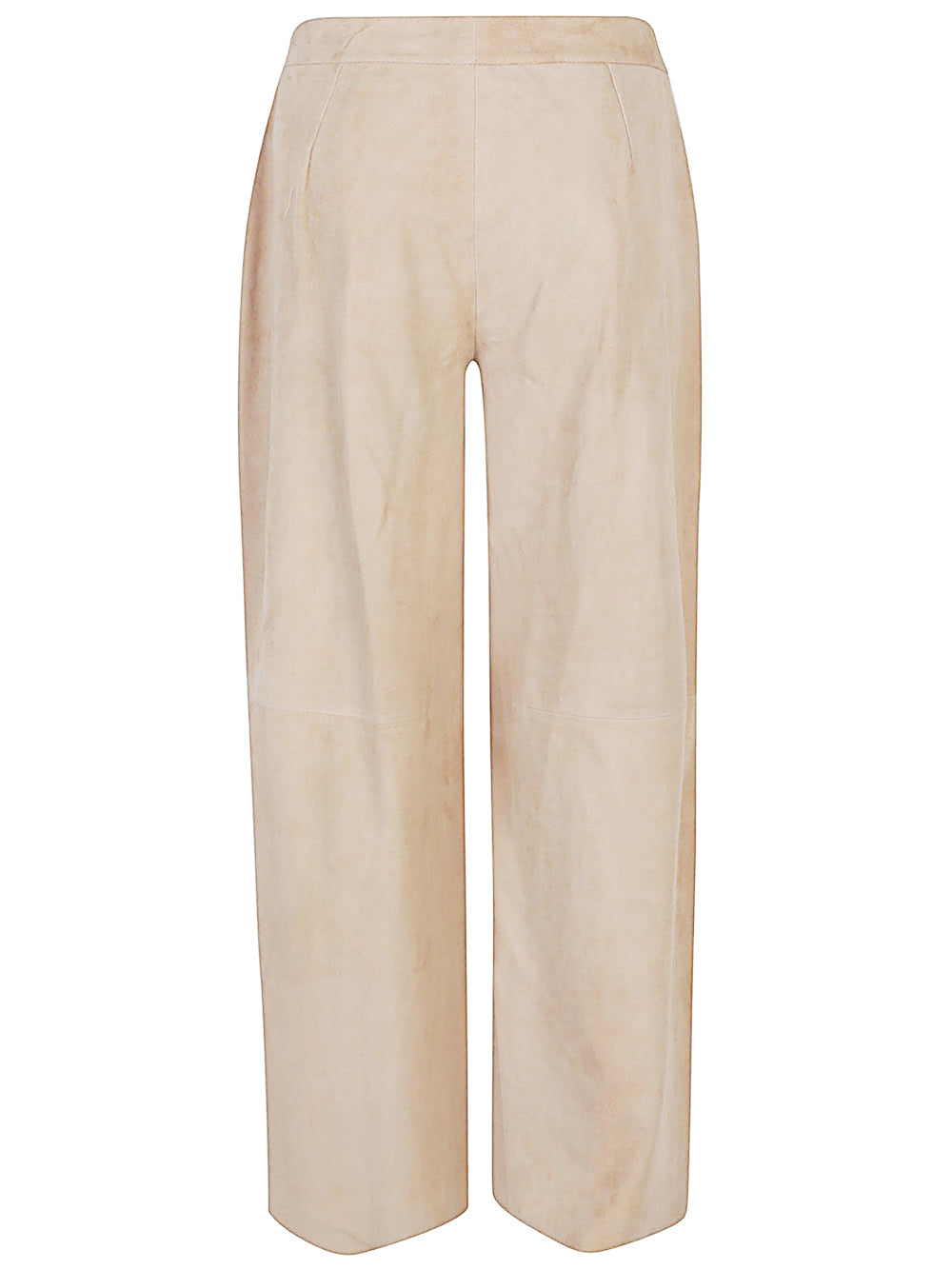 Via Masini 80 Trousers Beige Leather